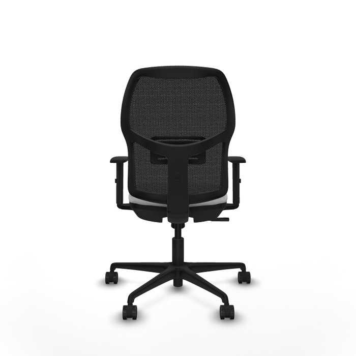 PIQUERAS Y CRESPO Silla de oficina Alfera con mecanismo Sincro, Blanco y Negro