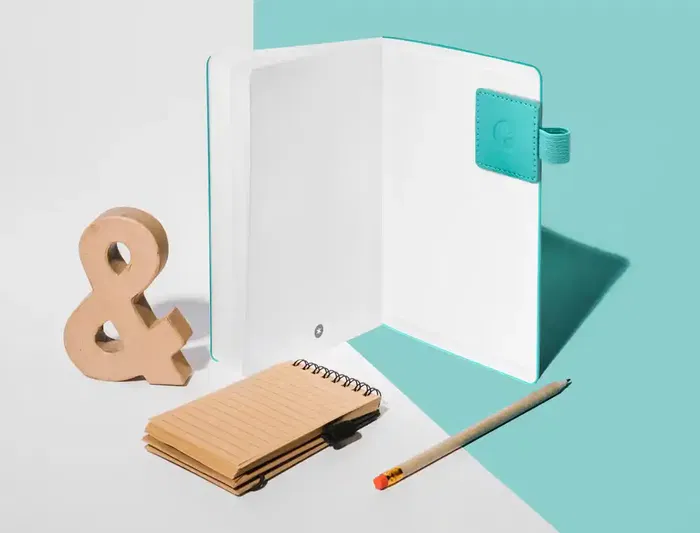 Antartik Portabolígrafos Autoadhesivo Turquesa PU Elástico para Cuaderno hasta 15mm 40x40mm Antartik Portabolígrafos Autoadhesivo Turquesa PU Elástico para Cuaderno hasta 15mm 40x40mm