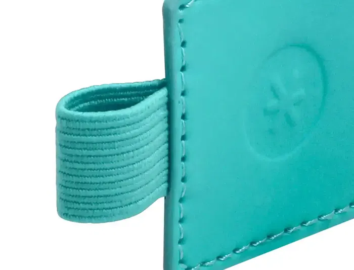 Antartik Portabolígrafos Autoadhesivo Turquesa PU Elástico para Cuaderno hasta 15mm 40x40mm Antartik Portabolígrafos Autoadhesivo Turquesa PU Elástico para Cuaderno hasta 15mm 40x40mm