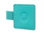 Antartik Portabolígrafos Autoadhesivo Turquesa PU Elástico para Cuaderno hasta 15mm 40x40mm