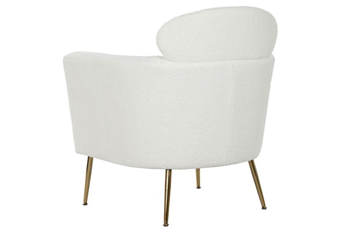 DKD Home Decor Butaca Moderno Blanco Verde 76x82x74 cm Set de 2 Madera Poliester