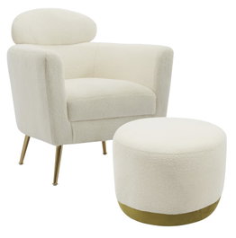 DKD Home Decor Butaca Moderno Blanco Verde 76x82x74 cm Set de 2 Madera Poliester