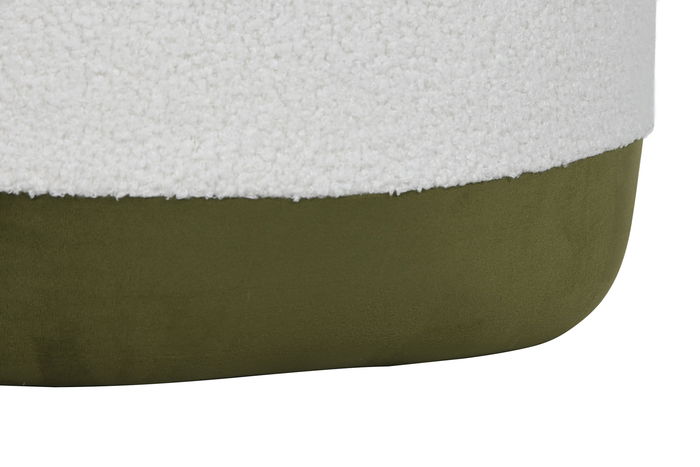 DKD Home Decor Butaca Moderno Blanco Verde 76x82x74 cm Set de 2 Madera Poliester