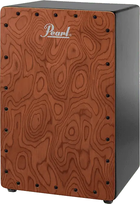 PEARL Cajón de Percusión Primero en Cherry Lacado Figured, Acabado Pearl, 33x33x54 cm