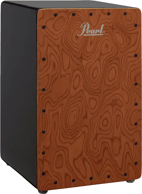 PEARL Cajón de Percusión Primero en Cherry Lacado Figured, Acabado Pearl, 33x33x54 cm