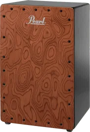 PEARL Cajón de Percusión Primero en Cherry Lacado Figured, Acabado Pearl, 33x33x54 cm