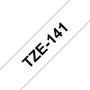 Brother TZe-141 Cinta laminada 18mm Negro sobre transparente