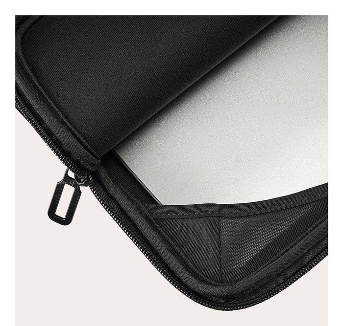 Tucano Colore Sleeve para MacBook Air y Pro de 13 pulgadas, Negro