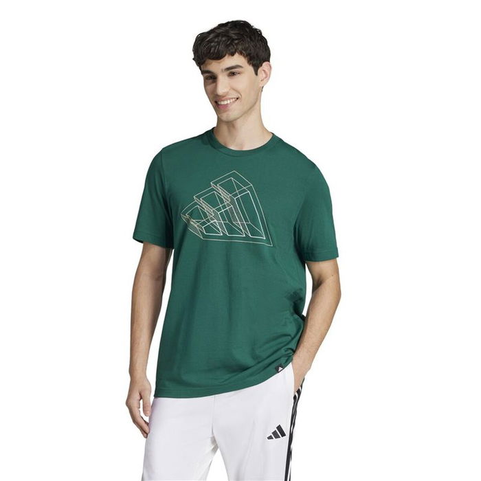 Camiseta de Manga Corta Hombre Adidas Fill Verde oscuro 9-10 Años