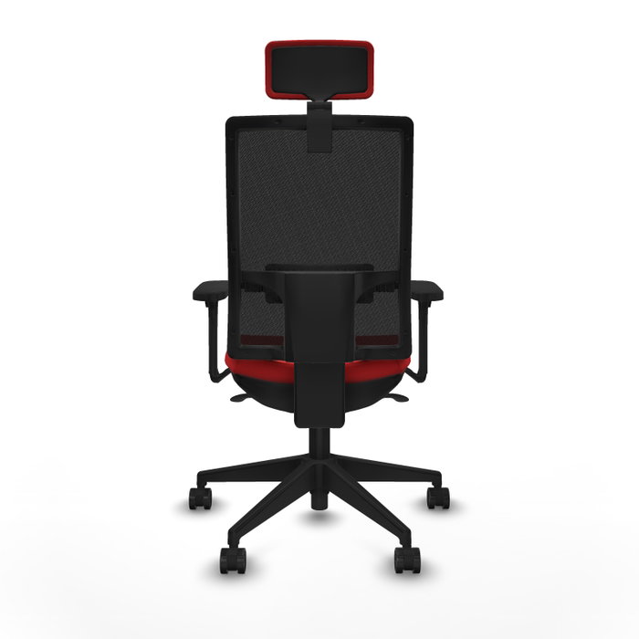 PIQUERAS Y CRESPO Silla de oficina Horna con Mecanismo Sincro, Rojo y Negro PIQUERAS Y CRESPO Silla de oficina Horna con Mecanismo Sincro, Rojo y Negro