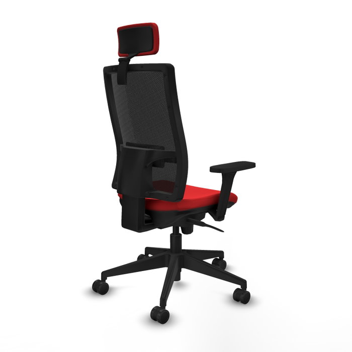 PIQUERAS Y CRESPO Silla de oficina Horna con Mecanismo Sincro, Rojo y Negro PIQUERAS Y CRESPO Silla de oficina Horna con Mecanismo Sincro, Rojo y Negro