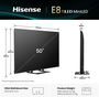Hisense 50E8Q Smart TV 4K Ultra HD 50 Pulgadas