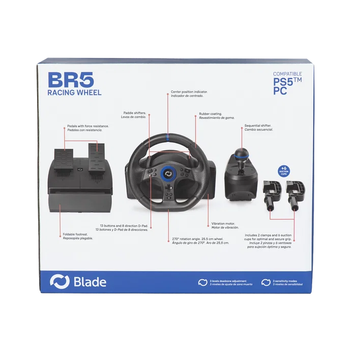 Blade BR5 Racing Wheel para PS5 y PC