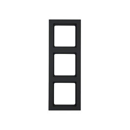 Berker Marco Q.3 Anthrazit 10136096, Color Antracita, Plástico, Sin Tornillos, 3 Puertos, Compatible con Cualquier Marca