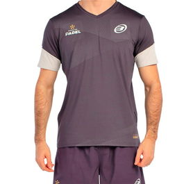 Camiseta de Manga Corta Hombre Bullpadel Brial 700 Magenta Pádel 40