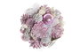 DKD Home Decor Bola de Decoración Piñas Rosa Palo 14x14x14 cm