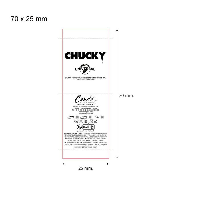 Cerdá Zapatillas de Casa 3D Aplicaciones Chucky T38/39 BLUE