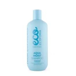 ECOFORIA Champu Aqua Moist 400Ml Eco Champu Hidratante para Cabello Seco y Dañado con Acido Hialuronico y Centella Asiatica