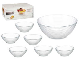 Pasabahce Juego 7 Bol Generation Vidrio Transparente 27x16.5x40.5 cm (Set de 4)