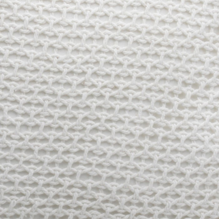 Home Deco Factory Cojín Blanco 40x40 cm con Flecos