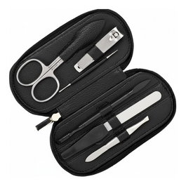 Zwilling Manikre-Etui Leder 5tlg. schwarz