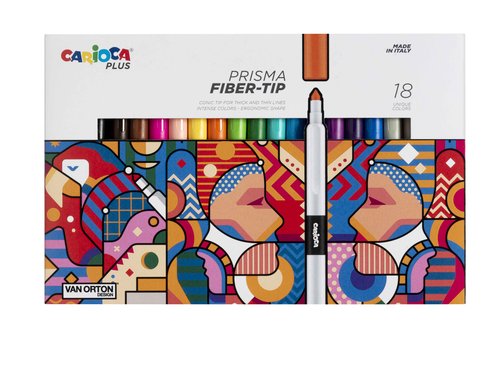 Carioca Plus Rotuladores Prisma Colores Surtidos Caja 18 UD