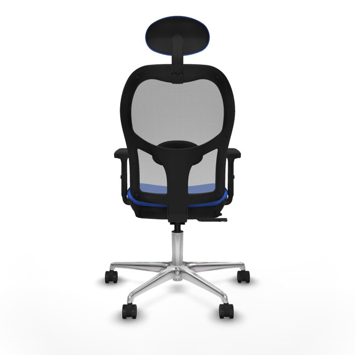 PIQUERAS Y CRESPO Silla de oficina Jorquera con mecanismo Sincro/Traslack Azul y Gris PIQUERAS Y CRESPO Silla de oficina Jorquera con mecanismo Sincro/Traslack Azul y Gris