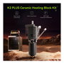 Creality 4001030145 Bloque Calefactor Cerámico K2 Plus Kit para Impresora 3D, 0.4 mm, 0-360°C, Negro y Gris