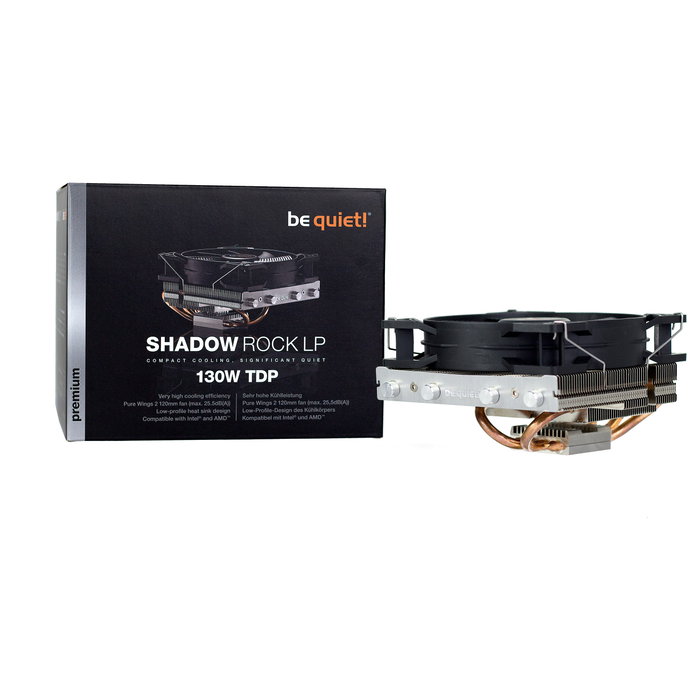 be quiet! Shadow Rock LP Disipador de CPU 130W TDP be quiet! Shadow Rock LP Disipador de CPU 130W TDP