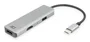 ACT Connectivity Adaptador USB-C a 2 HDMI 4K y USB-A AC7013 Gris y Negro