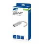 ACT Connectivity Adaptador USB-C a 2 HDMI 4K y USB-A AC7013 Gris y Negro
