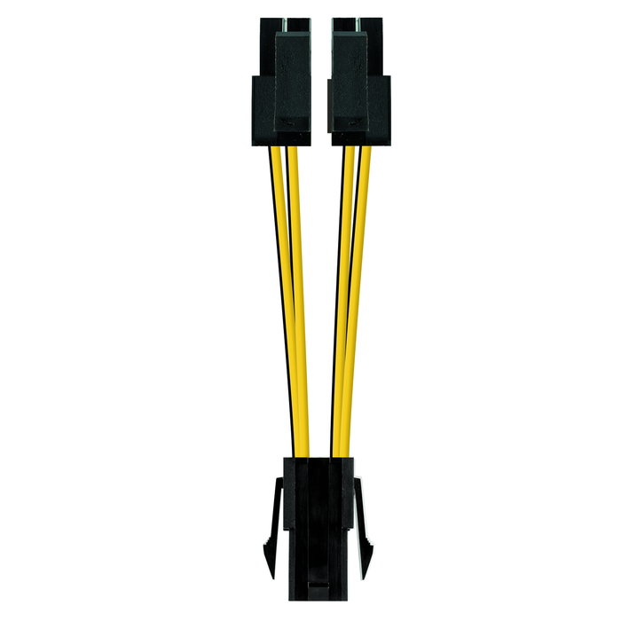 Nanocable Cable de Alimentación Placa - Micro 4 Pin / 4+4 Pin Macho, 15cm Nanocable Cable de Alimentación Placa - Micro 4 Pin / 4+4 Pin Macho, 15cm