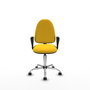 PIQUERAS Y CRESPO Silla de oficina Aýna Amarillo Similpiel