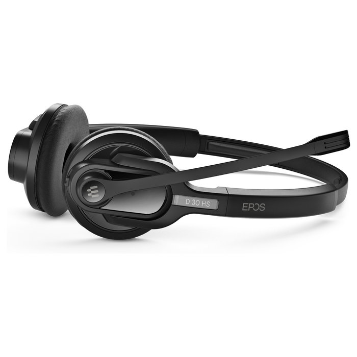 EPOS Auriculares Diadema Inalámbricos para Oficina Impact D 30 USB ML, Negro, Supraaural, Microfono con Cancelación de Ruido y Carga Rápida