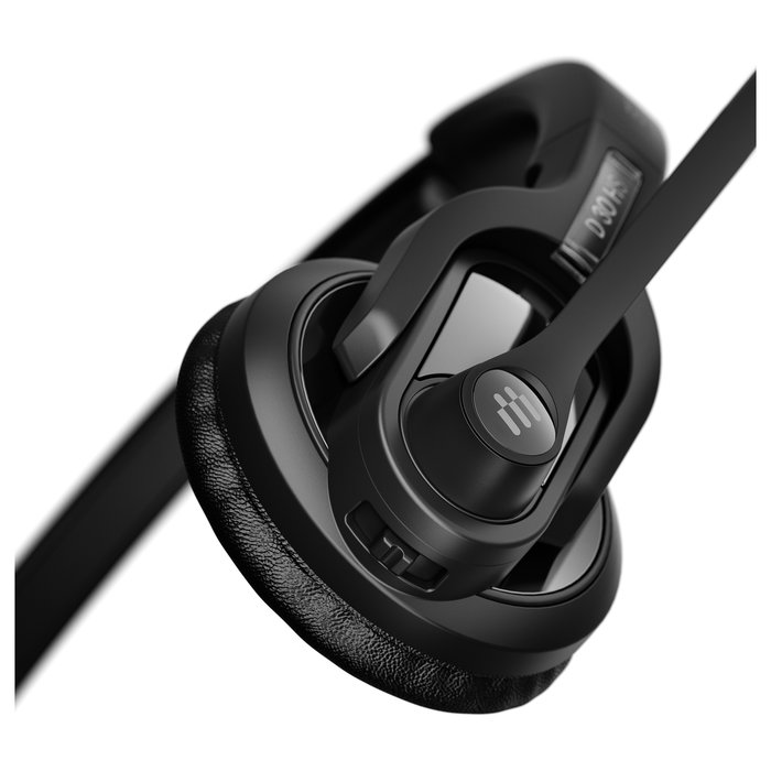 EPOS Auriculares Diadema Inalámbricos para Oficina Impact D 30 USB ML, Negro, Supraaural, Microfono con Cancelación de Ruido y Carga Rápida