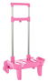 Safta Carro Portamochilas Plegable Triple Rueda Trolley Rosa Claro