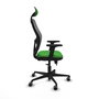 PIQUERAS Y CRESPO Silla de oficina Jorquera con mecanismo Sincro/Traslack, Verde y Gris