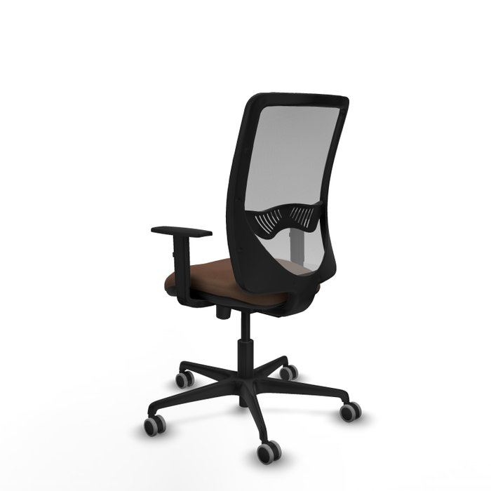 PIQUERAS Y CRESPO Silla de oficina Zulema con mecanismo Sincro/Traslack, Marrón oscuro y Gris PIQUERAS Y CRESPO Silla de oficina Zulema con mecanismo Sincro/Traslack, Marrón oscuro y Gris