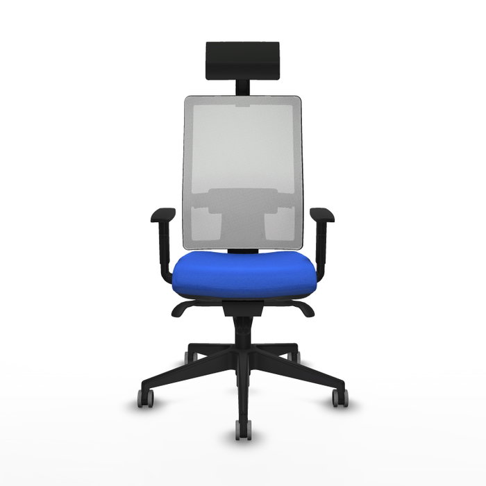PIQUERAS Y CRESPO Silla de oficina Horna con mecanismo Sincro, Azul y Blanco PIQUERAS Y CRESPO Silla de oficina Horna con mecanismo Sincro, Azul y Blanco
