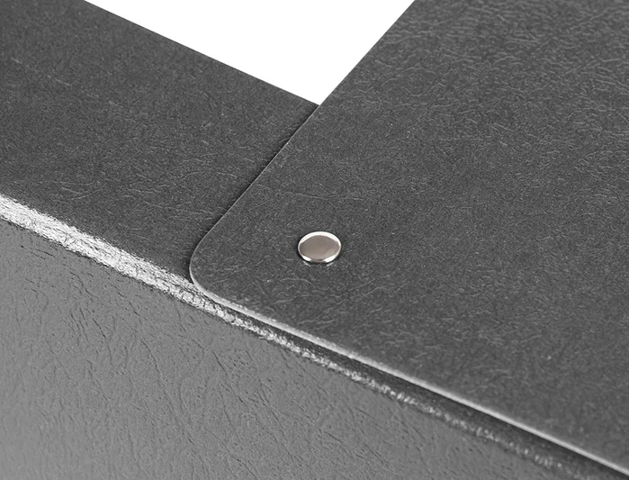 Liderpapel Carpeta para proyectos de cartón gofrado gris, lomo 90mm, tamaño folio Liderpapel Carpeta para proyectos de cartón gofrado gris, lomo 90mm, tamaño folio