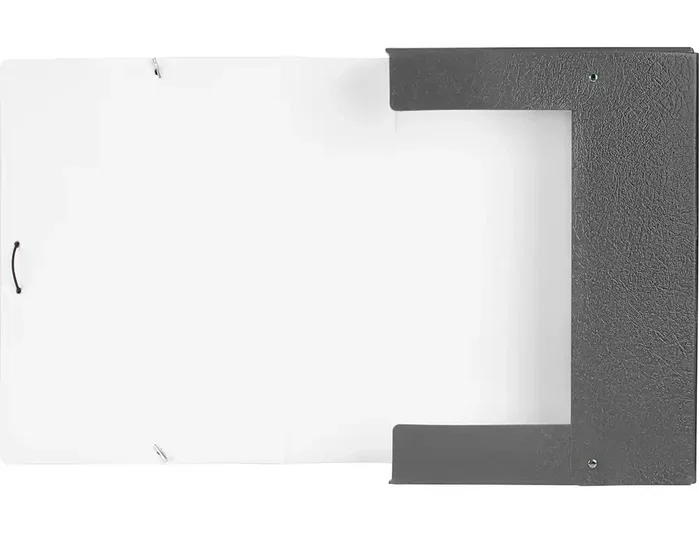 Liderpapel Carpeta proyectos folio lomo 90mm carton gofrado gris