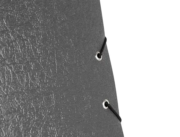 Liderpapel Carpeta proyectos folio lomo 90mm carton gofrado gris