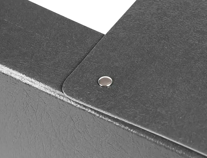 Liderpapel Carpeta proyectos folio lomo 90mm carton gofrado gris