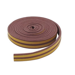 Hantums Burlete adhesivo caucho 9mm - 6M Marrón
