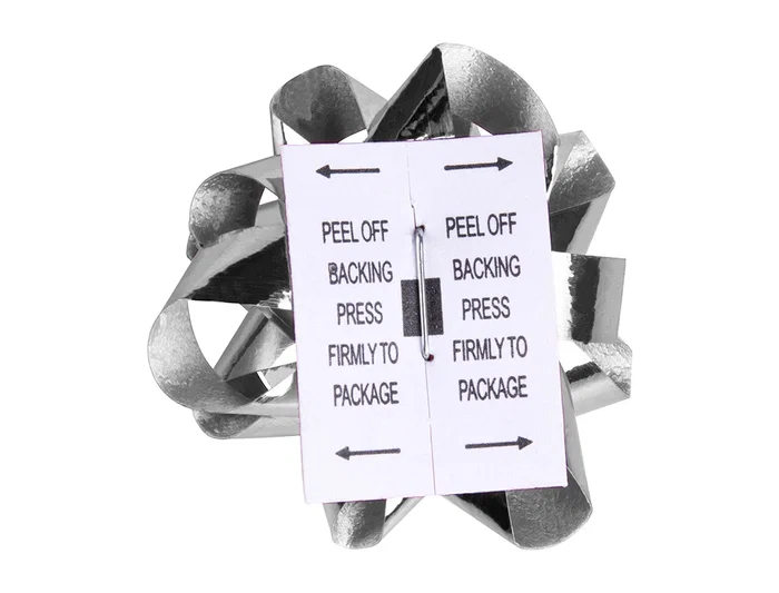 Liderpapel Lazo Fantasía Mediano Color Plata Metalizado