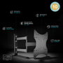 Holmios Soporte de TV con brazo 23 pulgadas