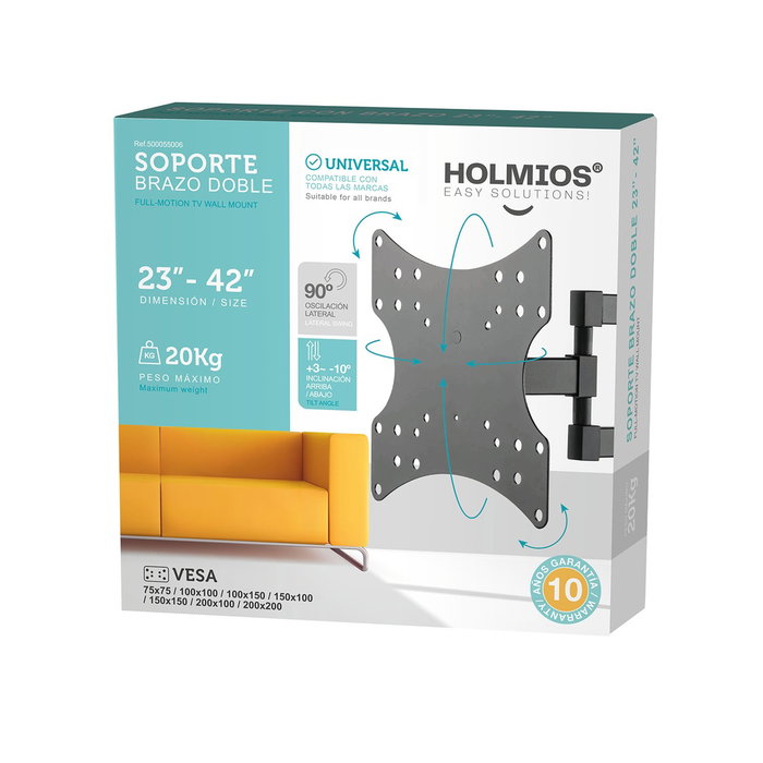 Holmios Soporte de TV con brazo 23 pulgadas Holmios Soporte de TV con brazo 23 pulgadas