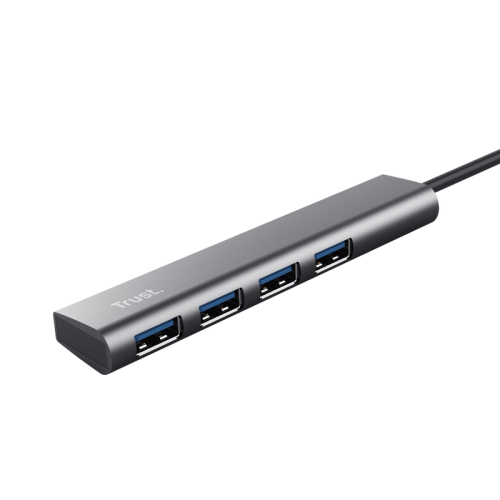 Trust Hub USB 3.2 Gen 1 HALYX con 4 Puertos USB-A para Ordenador, PC, Portátil