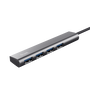 Trust Hub USB 3.2 Gen 1 HALYX con 4 Puertos USB-A para Ordenador, PC, Portátil