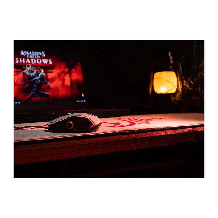 LEXIP X UBISOFT Assassin's Creed Shadows Ratón Óptico para Juegos, 12000 DPI, Cable USB 1.8 m, Color Negro/Dorado/Rojo/Blanco LEXIP X UBISOFT Assassin's Creed Shadows Ratón Óptico para Juegos, 12000 DPI, Cable USB 1.8 m, Color Negro/Dorado/Rojo/Blanco